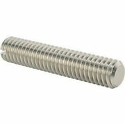 BSC PREFERRED Slotted 18-8 Stainless Steel Flat-Tip Set Screw M4 x 0.7 mm Thread 20 mm Long, 10PK 91067A135